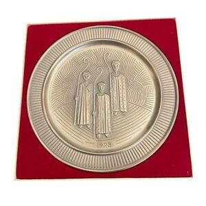 Selandia Norway Pewter 1973 Three Wise Men Christmas Plate John Gulbrandsrod